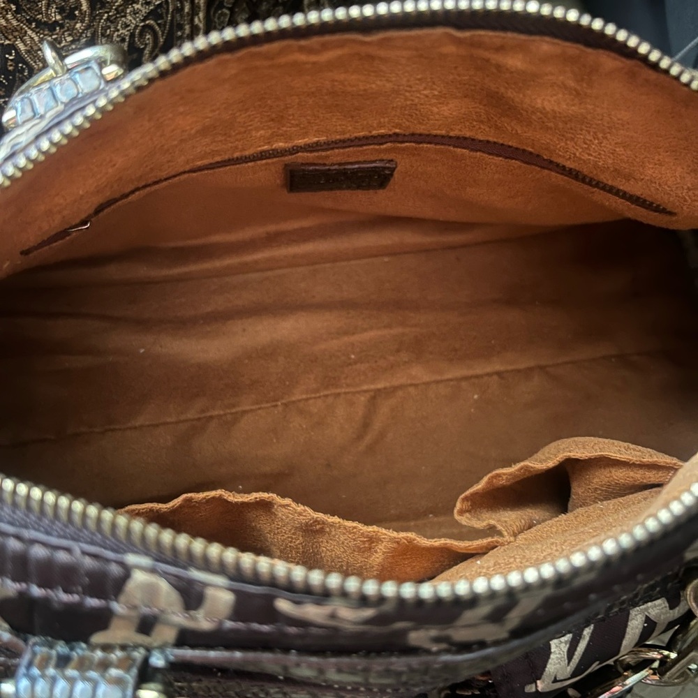 Louis Vuitton Brown and Cream Satchel - Picture 9 of 10